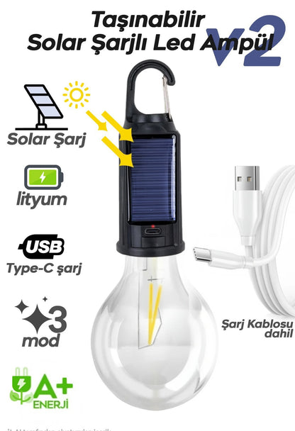 Solar Kanca Güneş Enerjili Led Ampul
